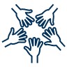 icon of human climbing moutain