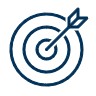 icon of bullseye representing a mission statement