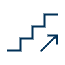 icon of stairs indicating progress