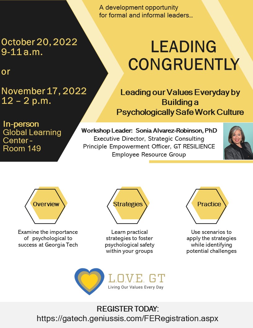 Leading Congruently Workshop Leading Congruently Workshop
