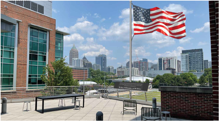 Rendering of the proposed design for the Veterans Walk of Honor Plaza Overlook